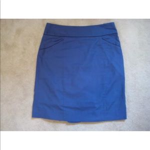 Anthropologie blue and black skirt - size 4